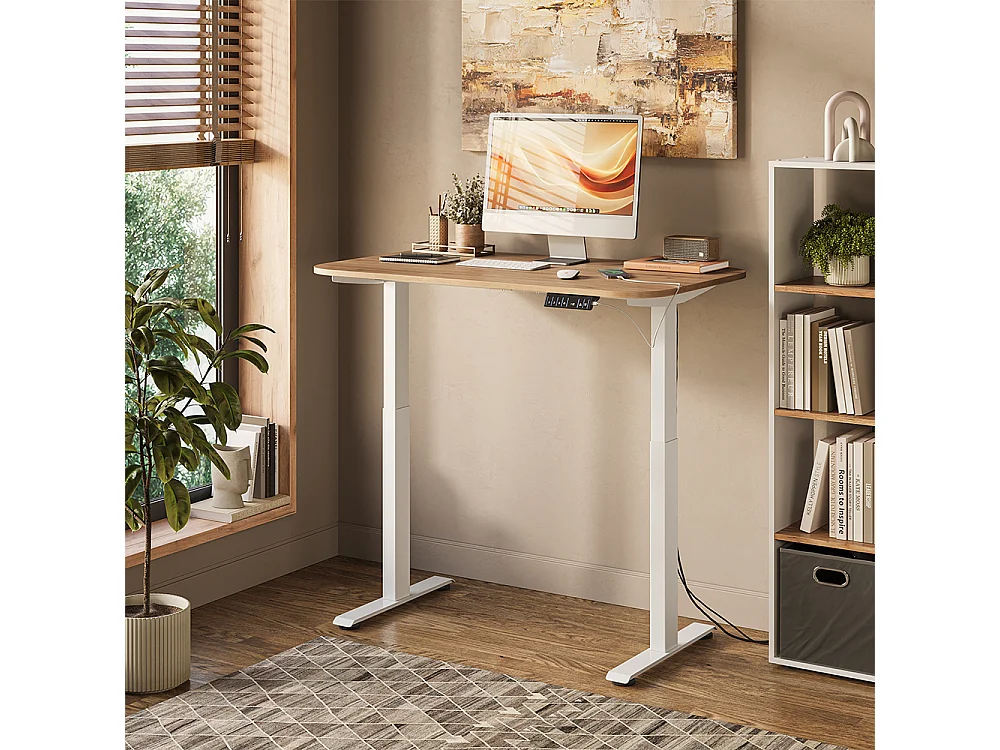 Bureau blanc/artisan 120x70x120 elevate