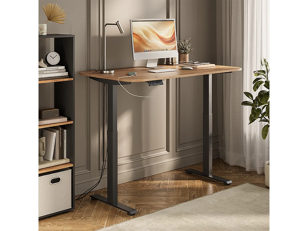 Biurko czarny/rzemieślniczy 140x80x120 elevate