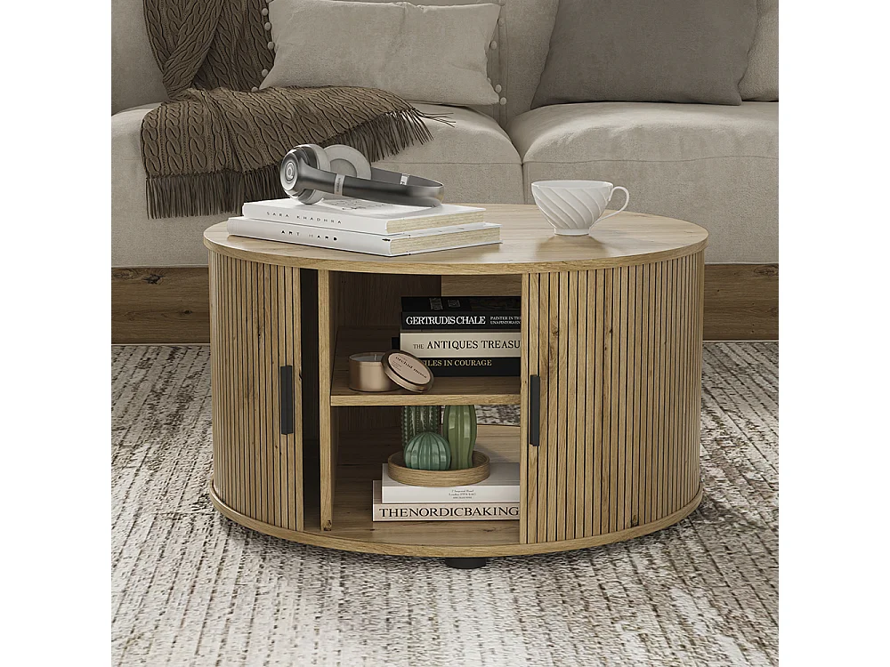 Table basse chêne 80x80x45 selva