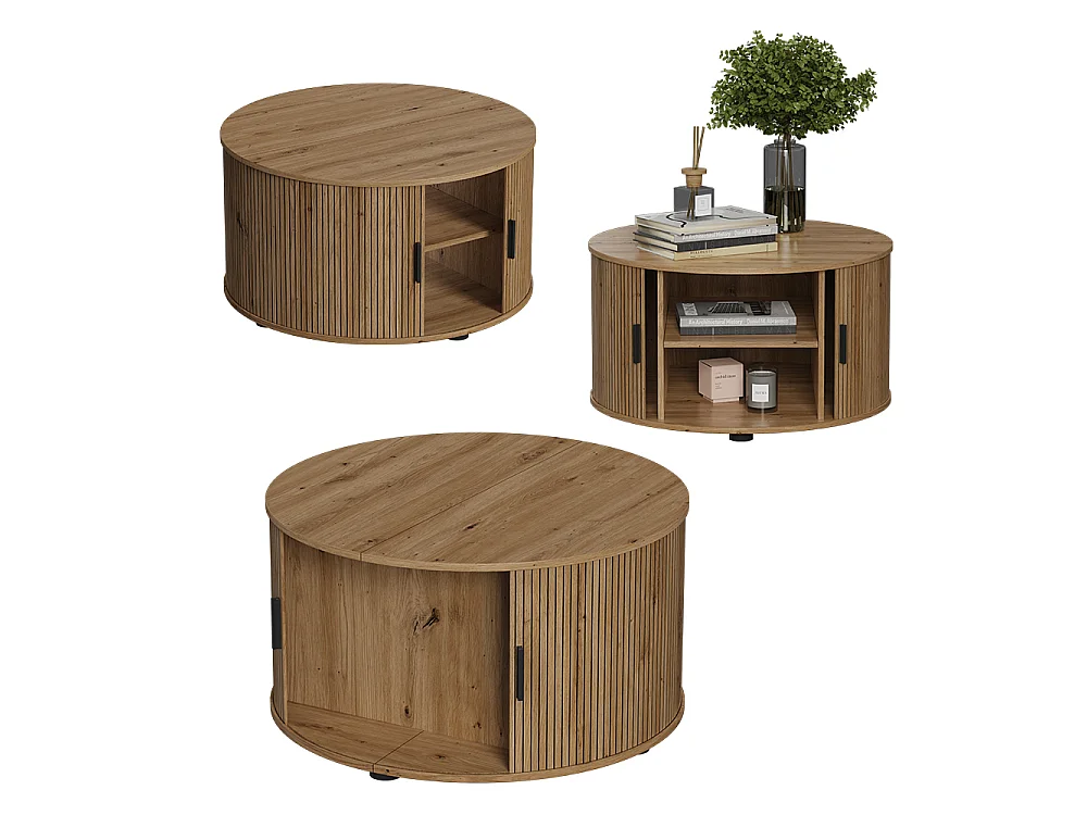 Sofabord eg 80x80x45 selva