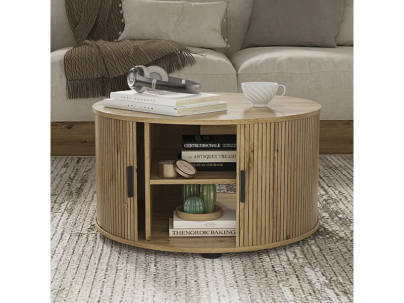 Couchtisch eiche 80x80x45 selva