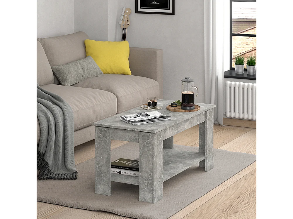 Coffee table concrete 100x50x50 lorenz