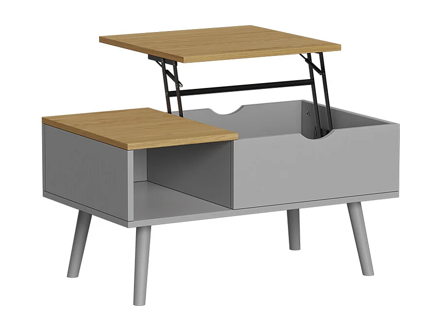 Table basse gris 76x45x40 stora