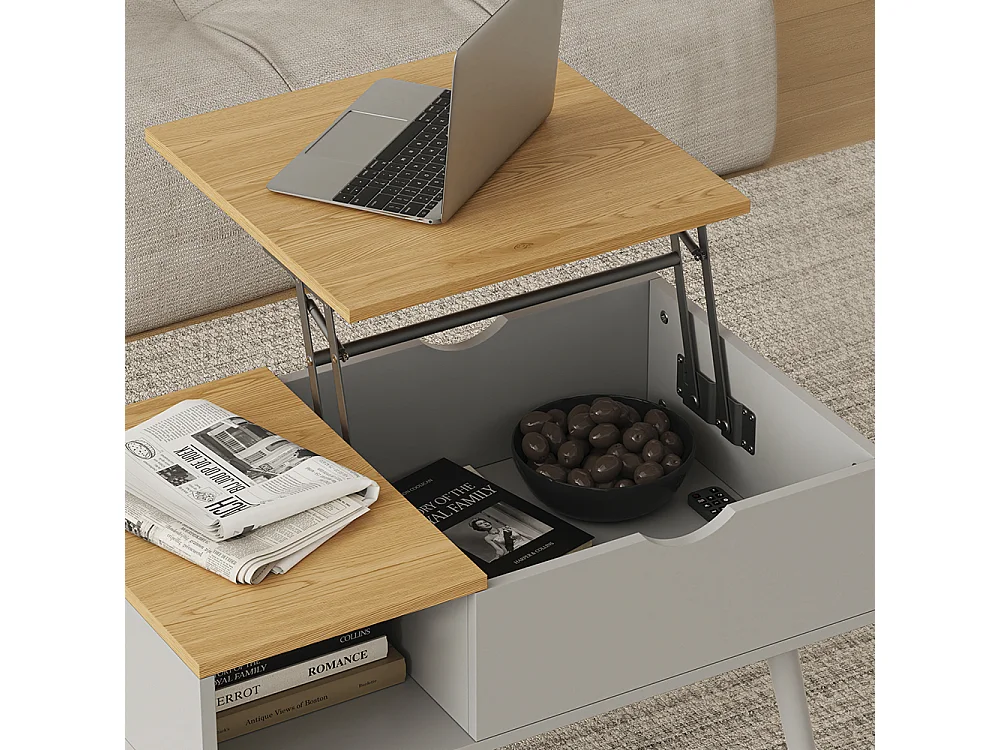 Table basse gris 76x45x40 stora