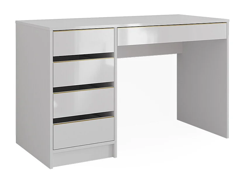 Schreibtisch weiß hochglanz 55x120x75 sherry