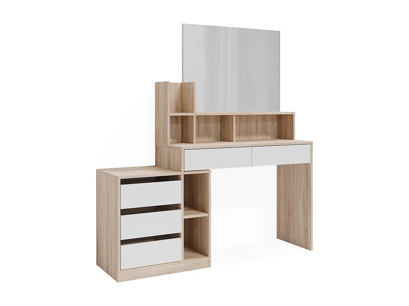 Bureau blanc/sonoma 139.8x40x115 anja