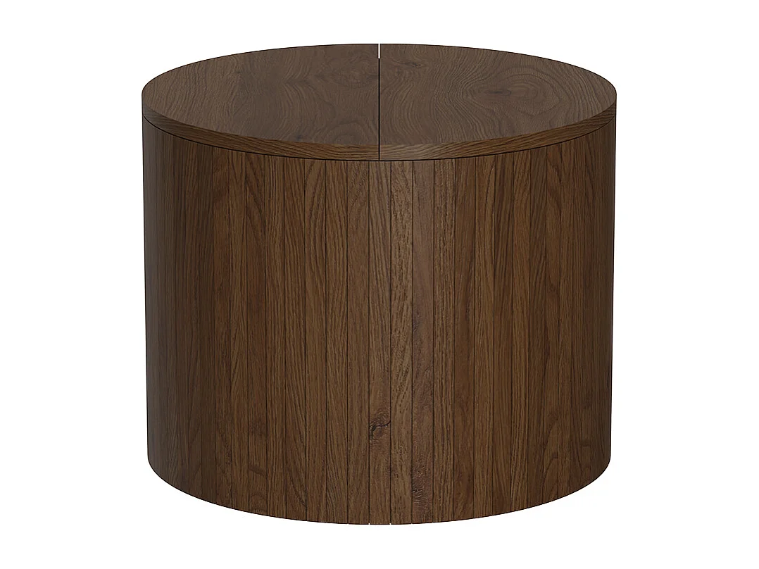 Mesa baja nogal 48x48x38 tavilo