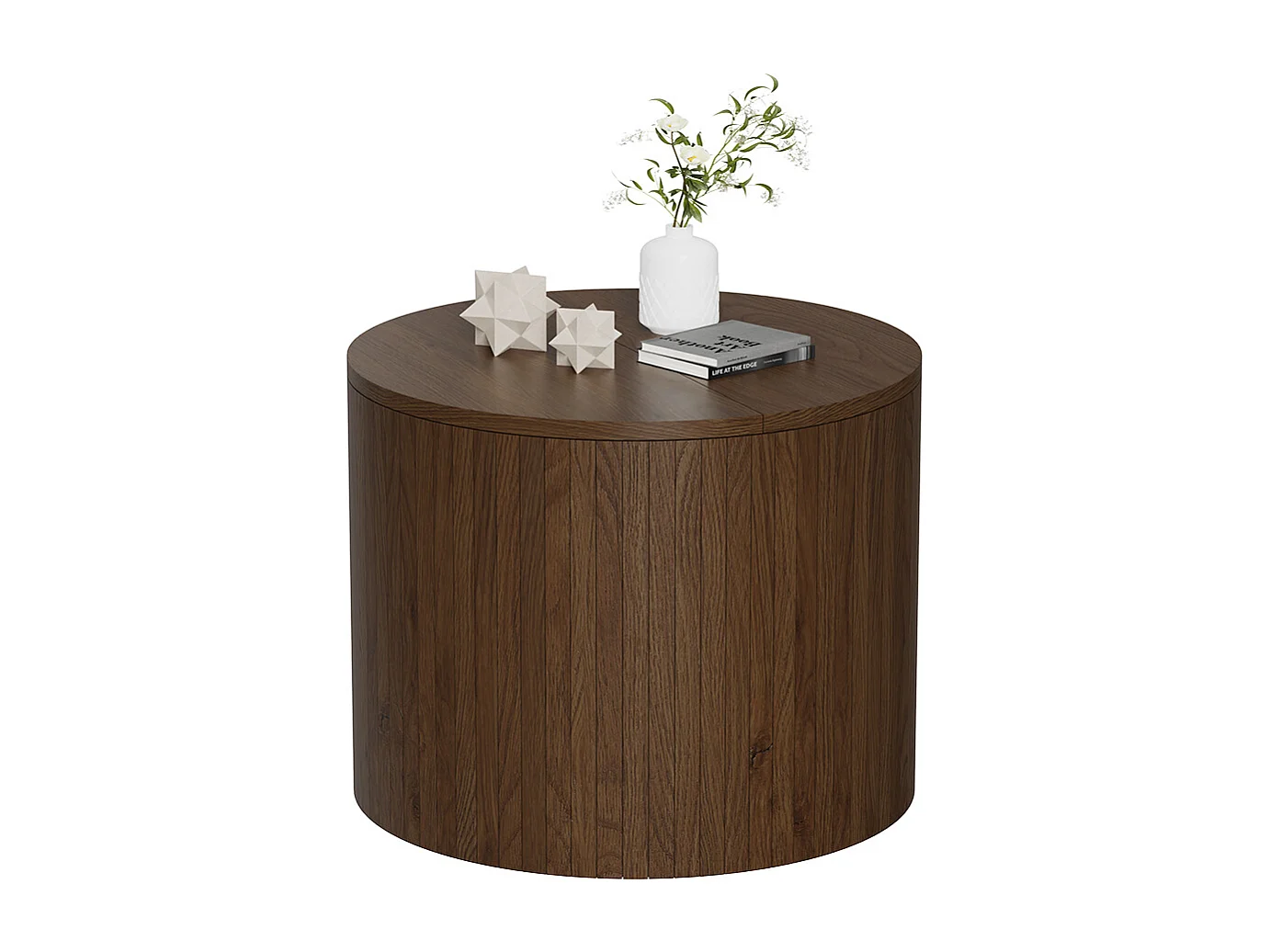 Mesa baja nogal 48x48x38 tavilo