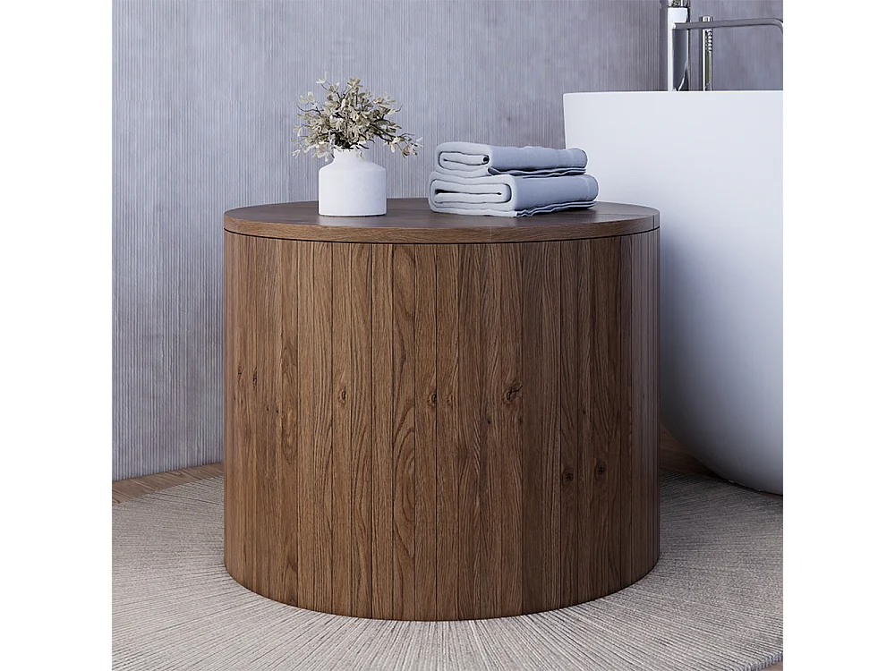 Mesa baja nogal 48x48x38 tavilo