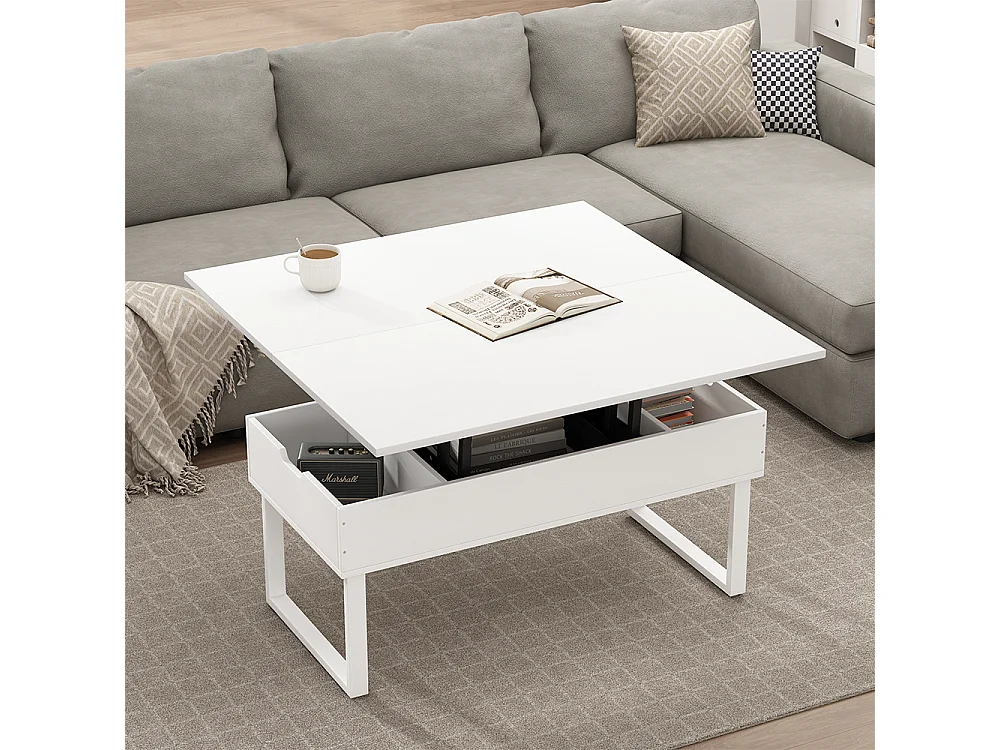 Coffee table white 100x50x48.5 lifty