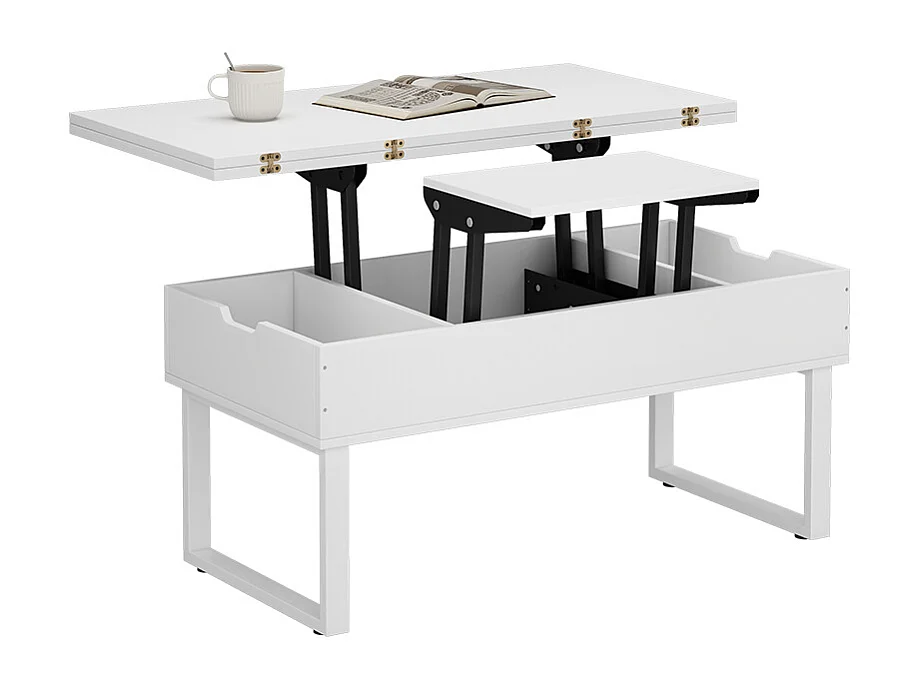 Coffee table white 100x50x48.5 lifty