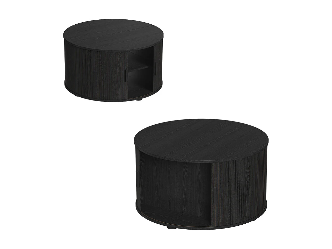 Coffee table black 80x80x45 selva