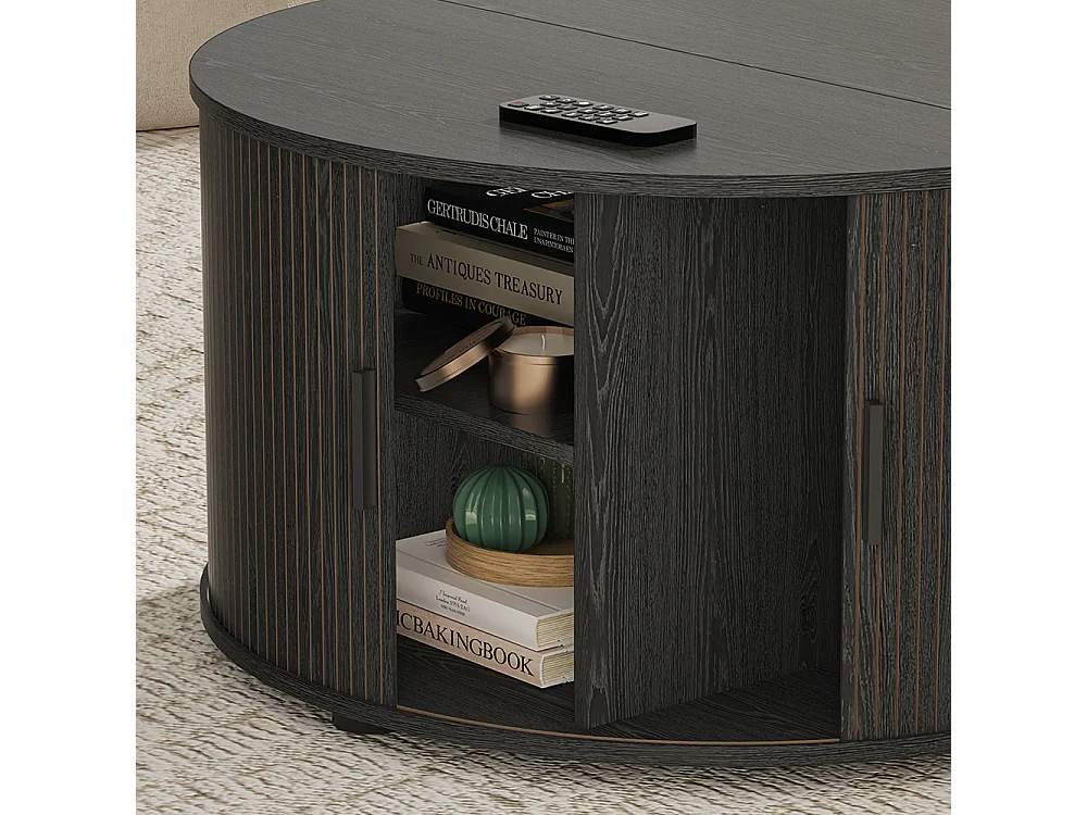 Table basse noir 80x80x45 selva