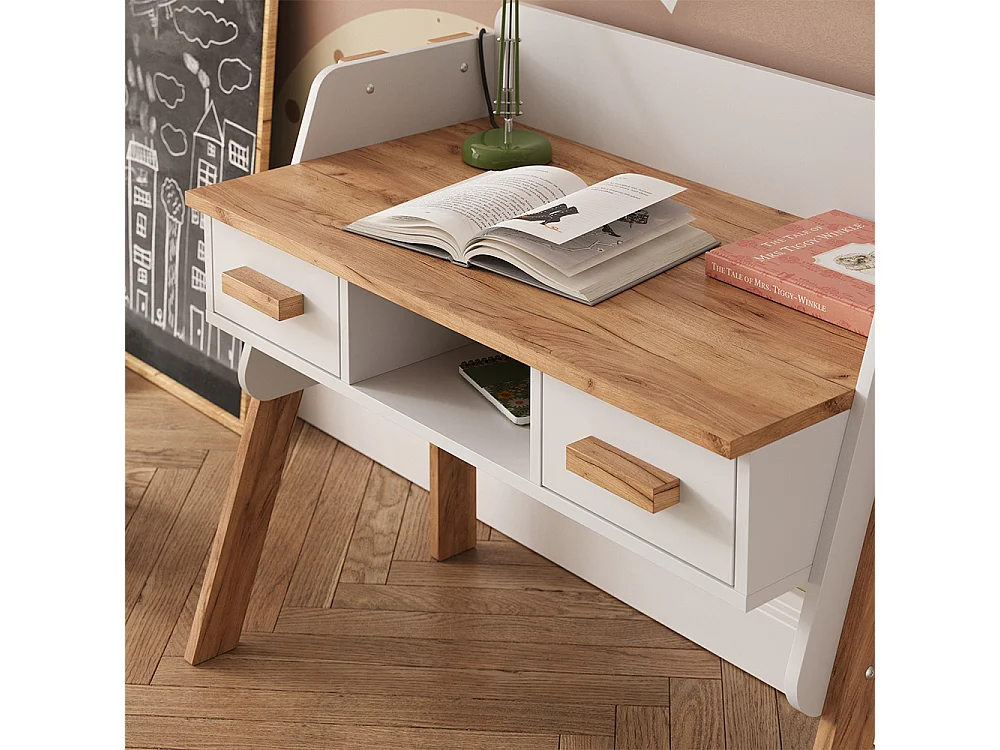 Schreibtisch weiß/artisan 97x51x80 malia