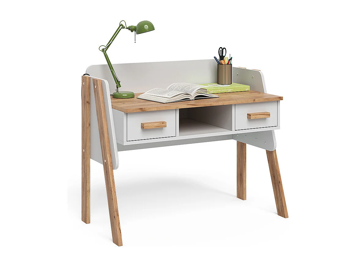 Schreibtisch weiß/artisan 97x51x80 malia