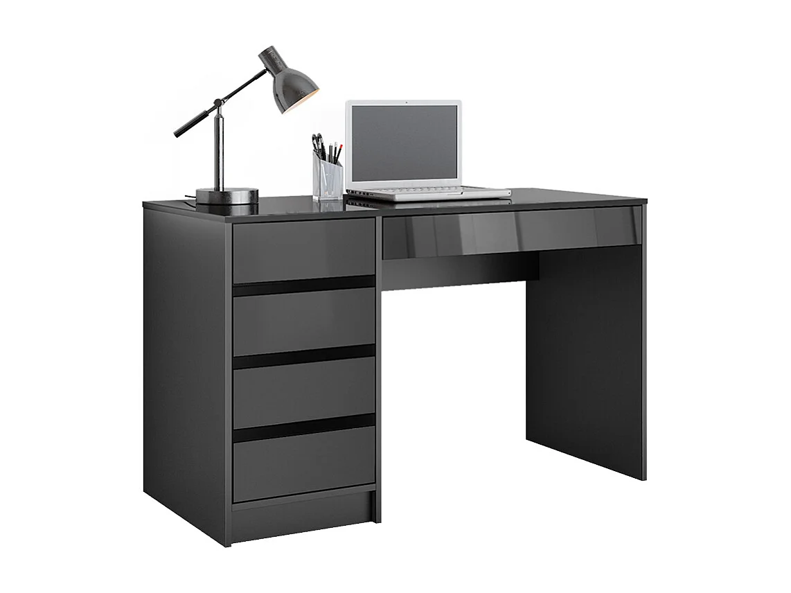 Scrivania antracite lucido 55x120x75 sherry