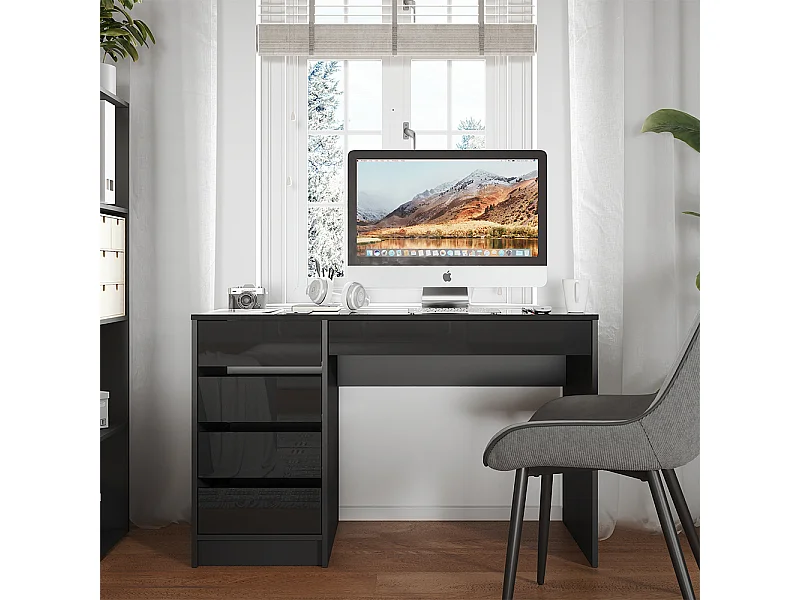 Scrivania antracite lucido 55x120x75 sherry