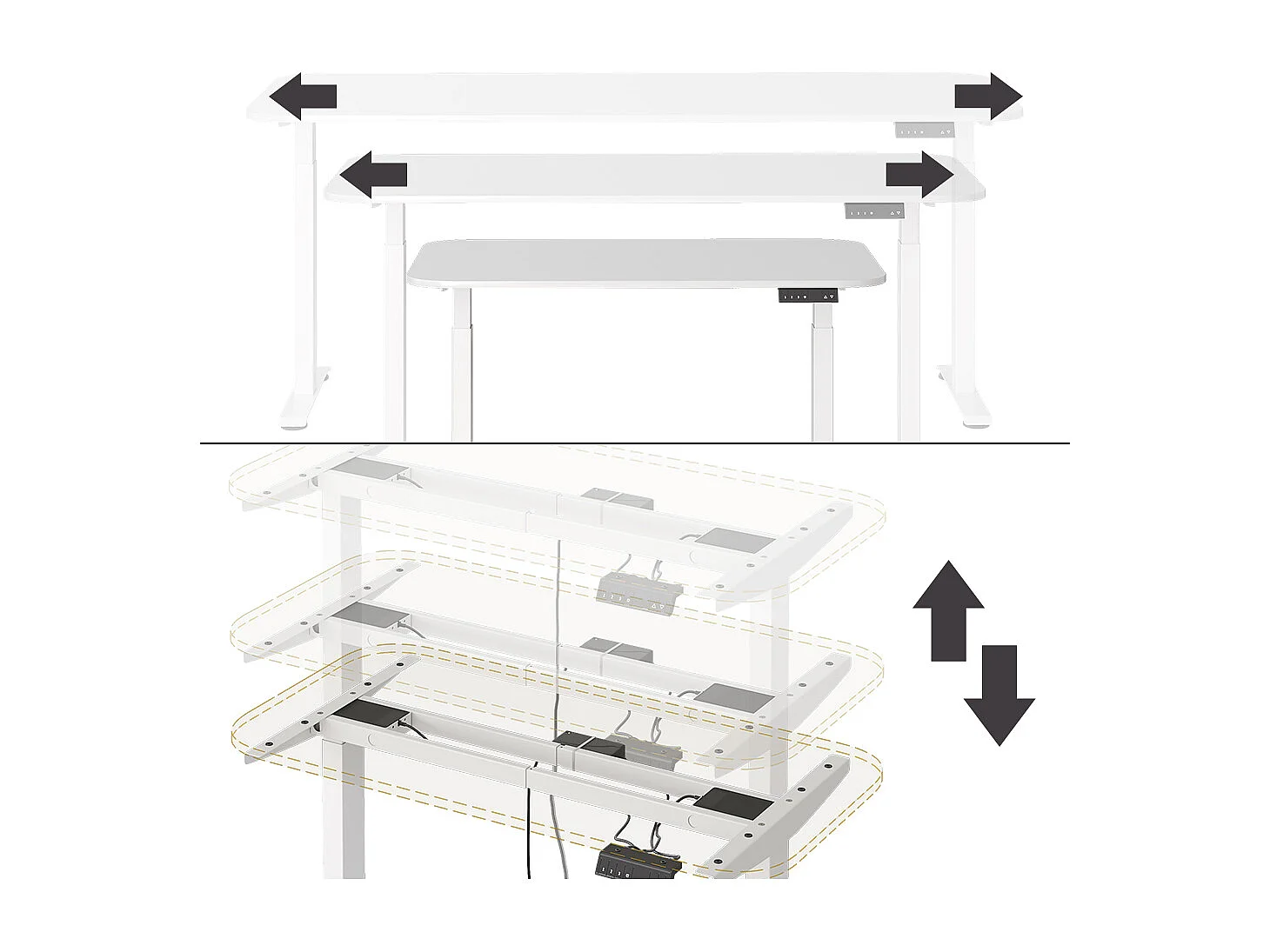 Mesa branco 120x60x120 elevate