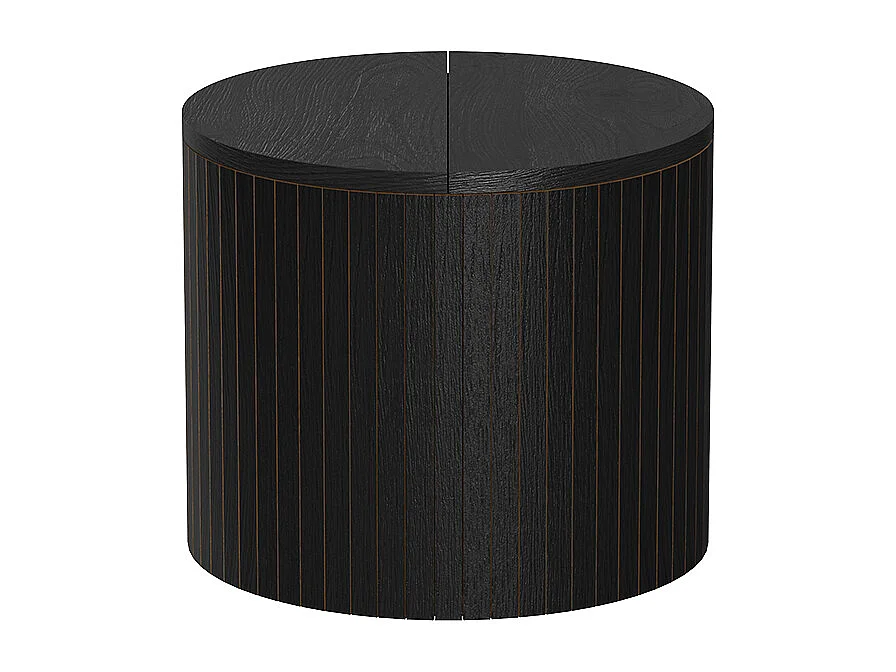 Couchtisch eiche/schwarz 38x38x32 tavilo