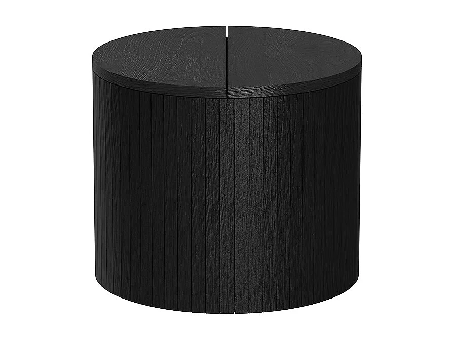 Coffee table oak/black 38x38x32 tavilo