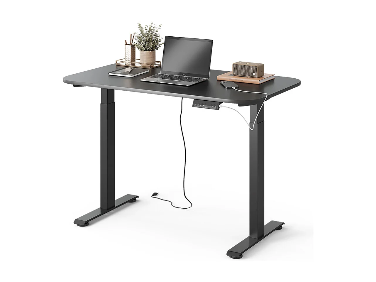 Bureau noir/anthracite 120x70x120 elevate
