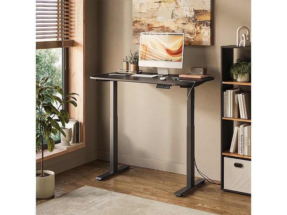 Bureau noir/anthracite 120x70x120 elevate
