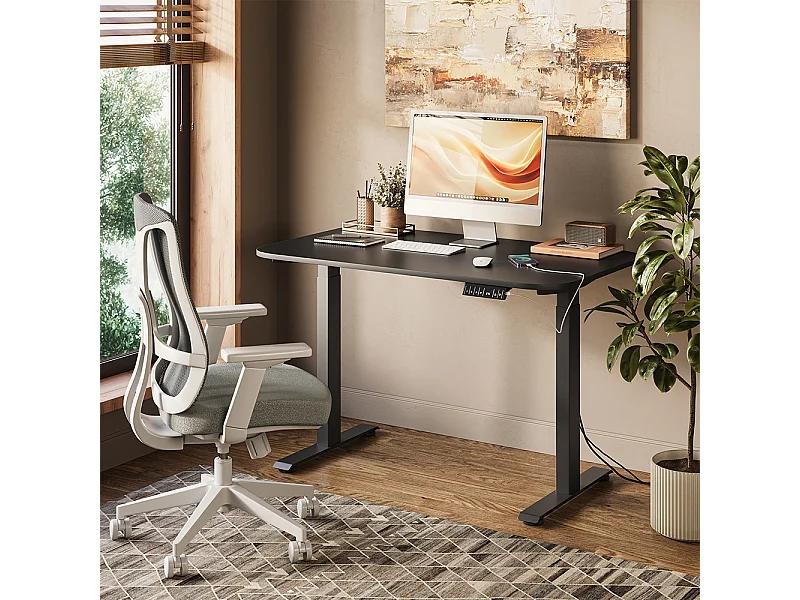 Bureau noir/anthracite 120x70x120 elevate
