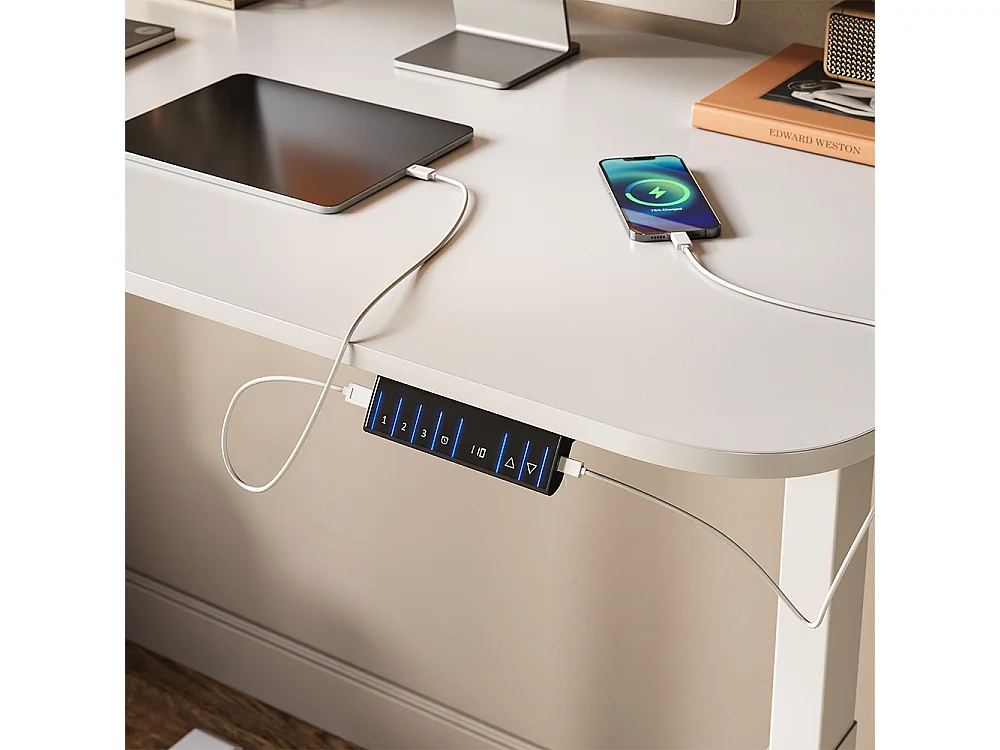 Bureau wit 140x80x120 elevate