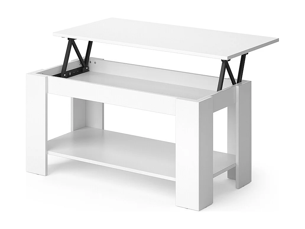 Coffee table white 100x50x50 lorenz
