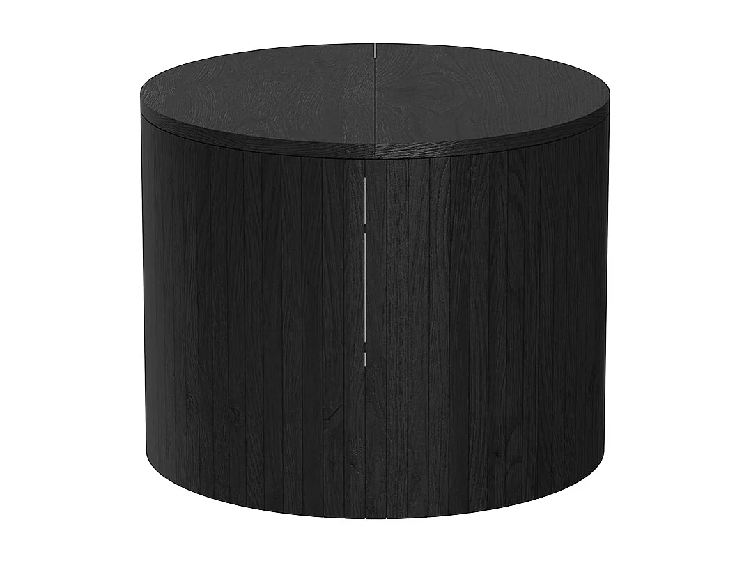 Coffee table oak/black 48x48x38 tavilo