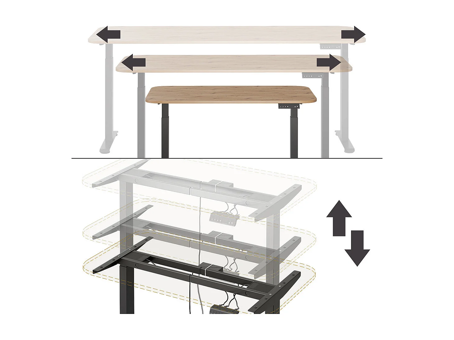 Biurko czarny/rzemieślniczy 120x70x120 elevate