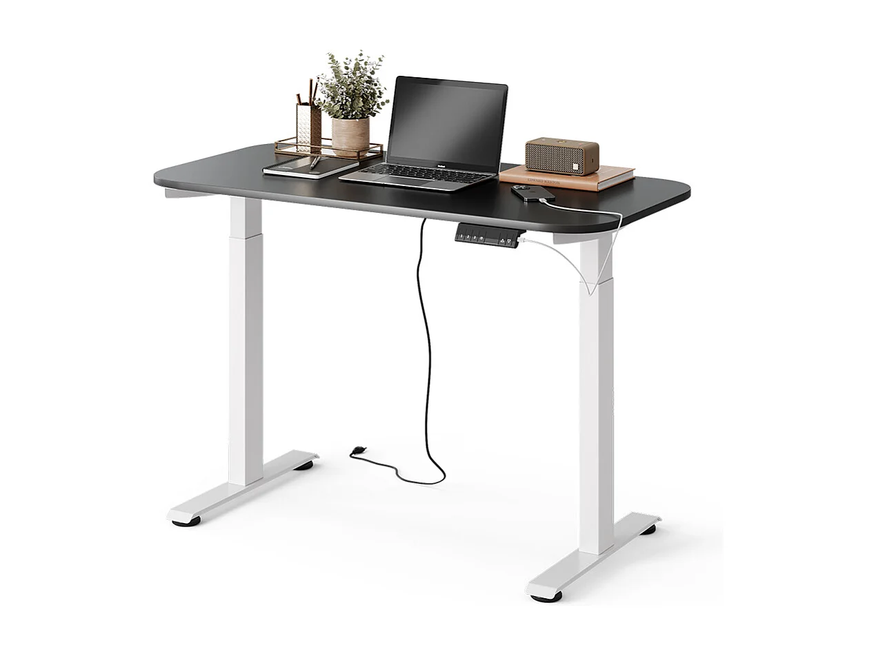 Scrivania bianco/antracite 120x60x120 elevate