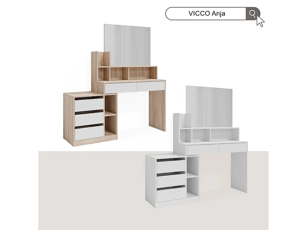 Scrivania bianco 139.8x40x75 anja