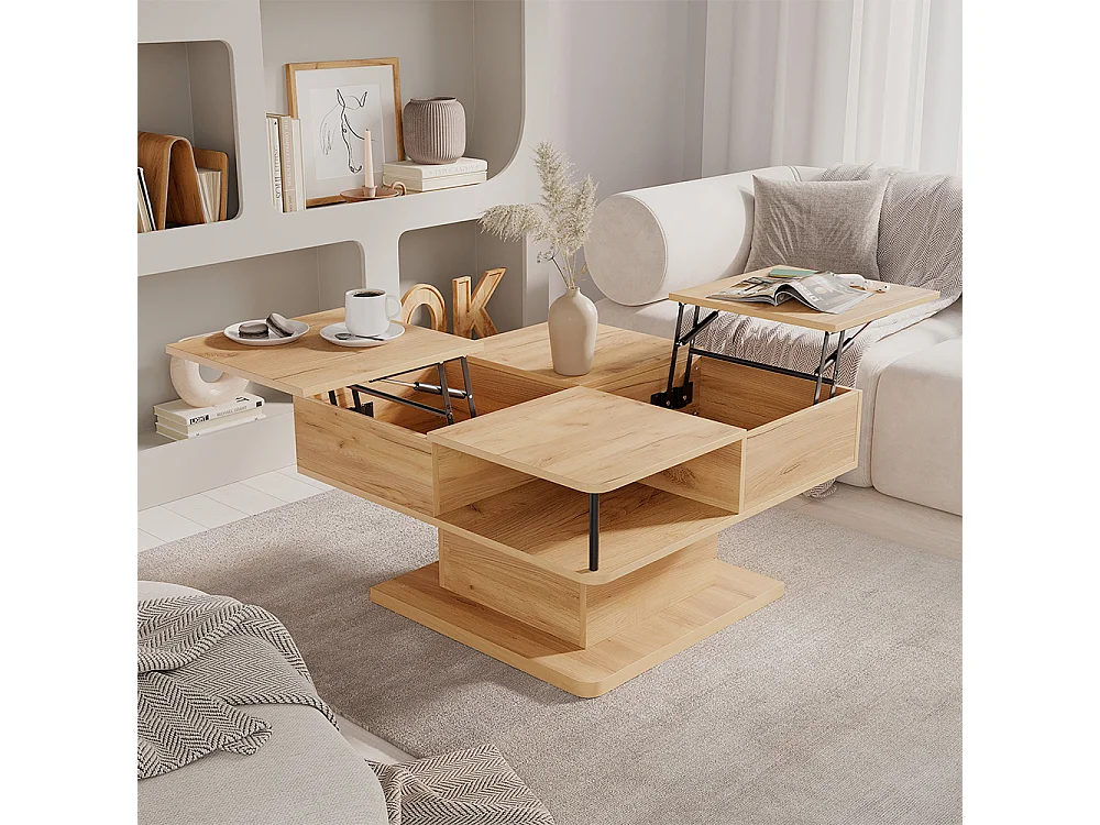 Couchtisch goldkraft eiche 80x45x80 movira