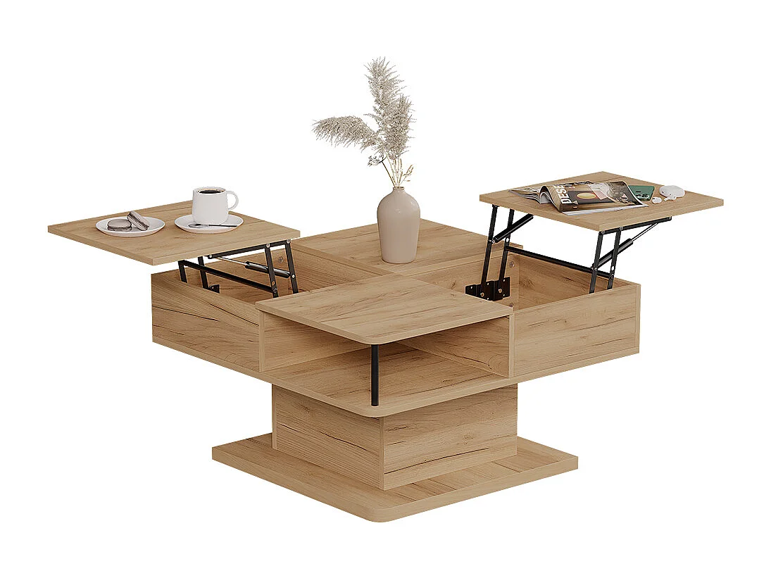 Coffee table goldkraft oak 80x45x80 movira
