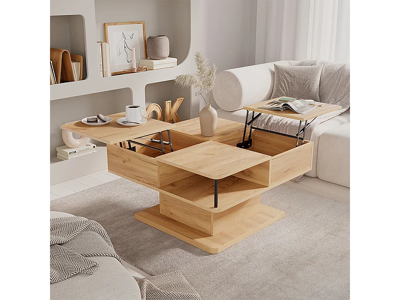 Couchtisch goldkraft eiche 80x45x80 movira