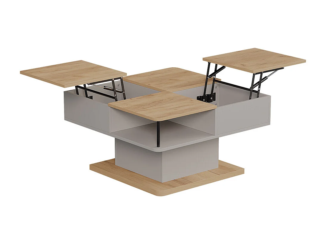Coffee table beige 80x45x80 movira