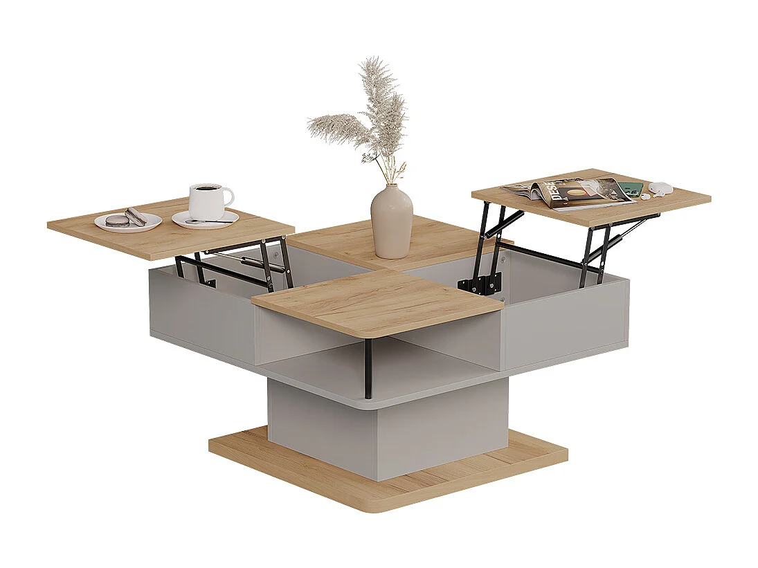 Coffee table beige 80x45x80 movira