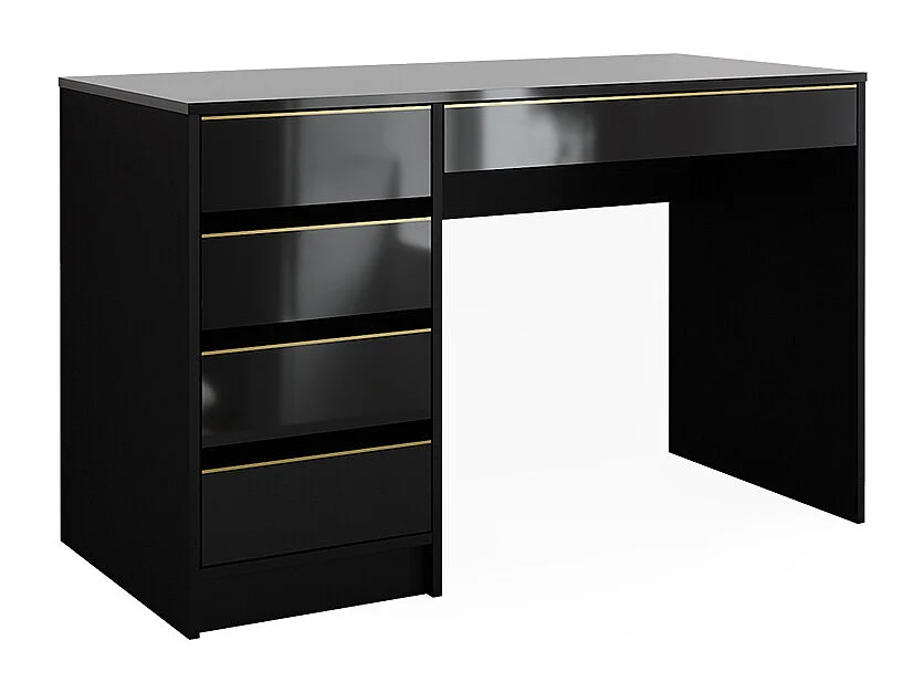 Secretária preto alto brilho 55x120x75 sherry