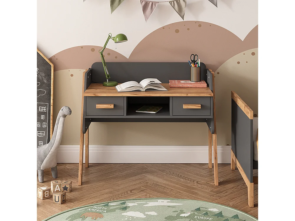 Schreibtisch grau/artisan 97x51x80 malia