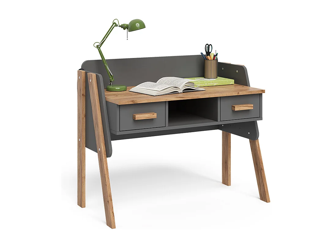Schreibtisch grau/artisan 97x51x80 malia