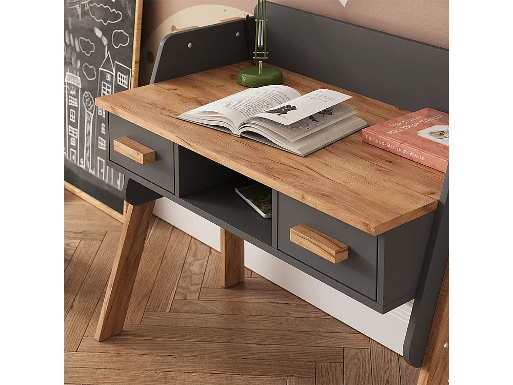 Schreibtisch grau/artisan 97x51x80 malia