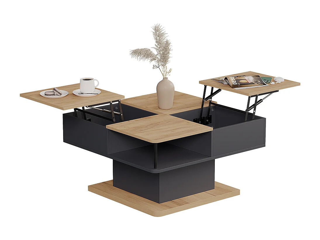 Couchtisch anthrazit 80x45x80 movira