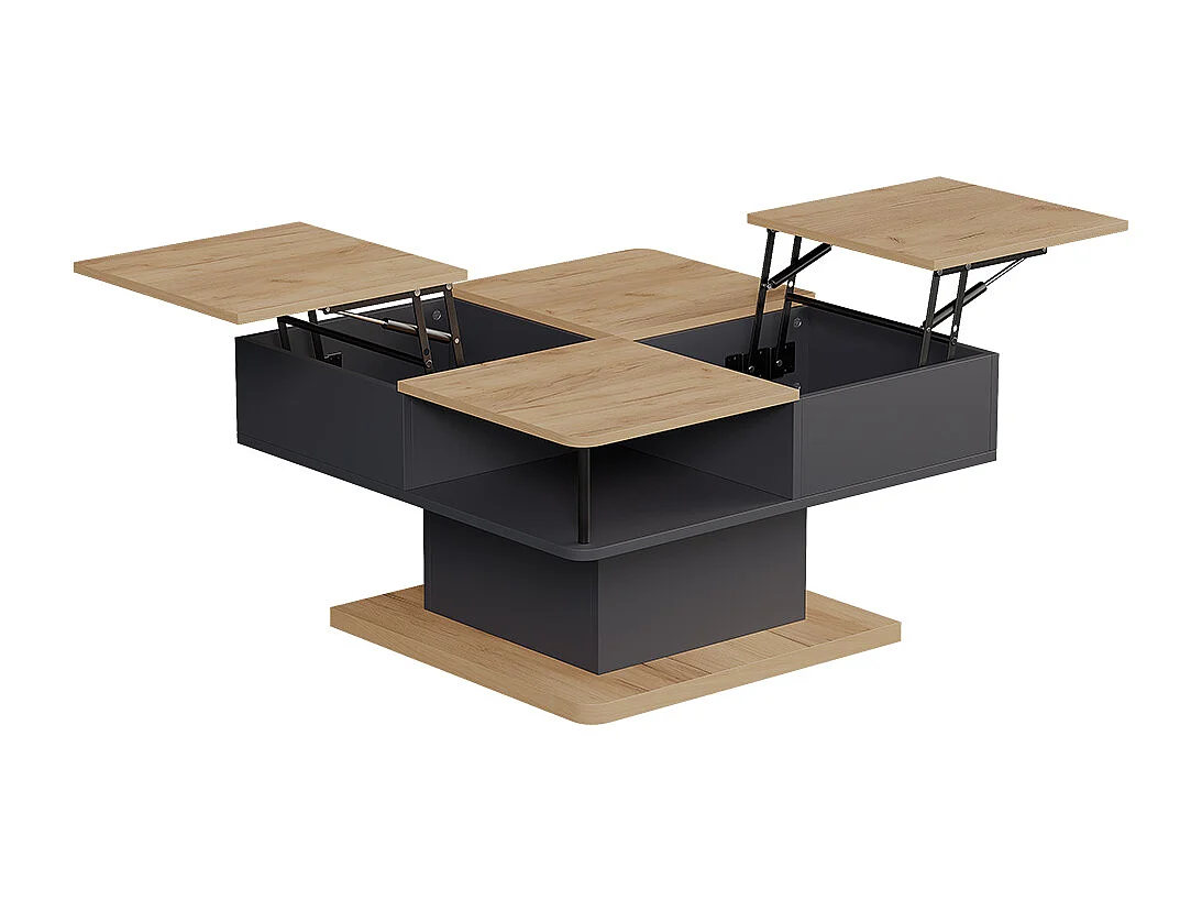 Table basse anthracite 80x45x80 movira