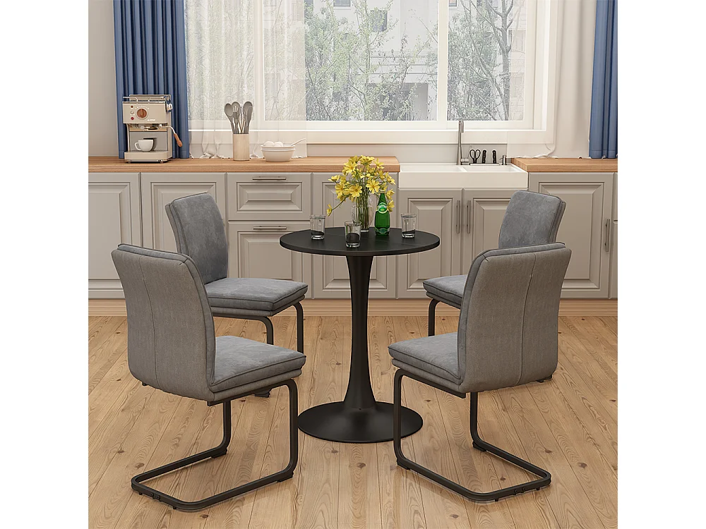 Eettafel zwart 60x60x73 carl