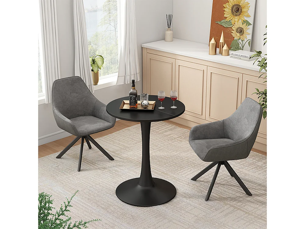 Eettafel zwart 60x60x73 carl