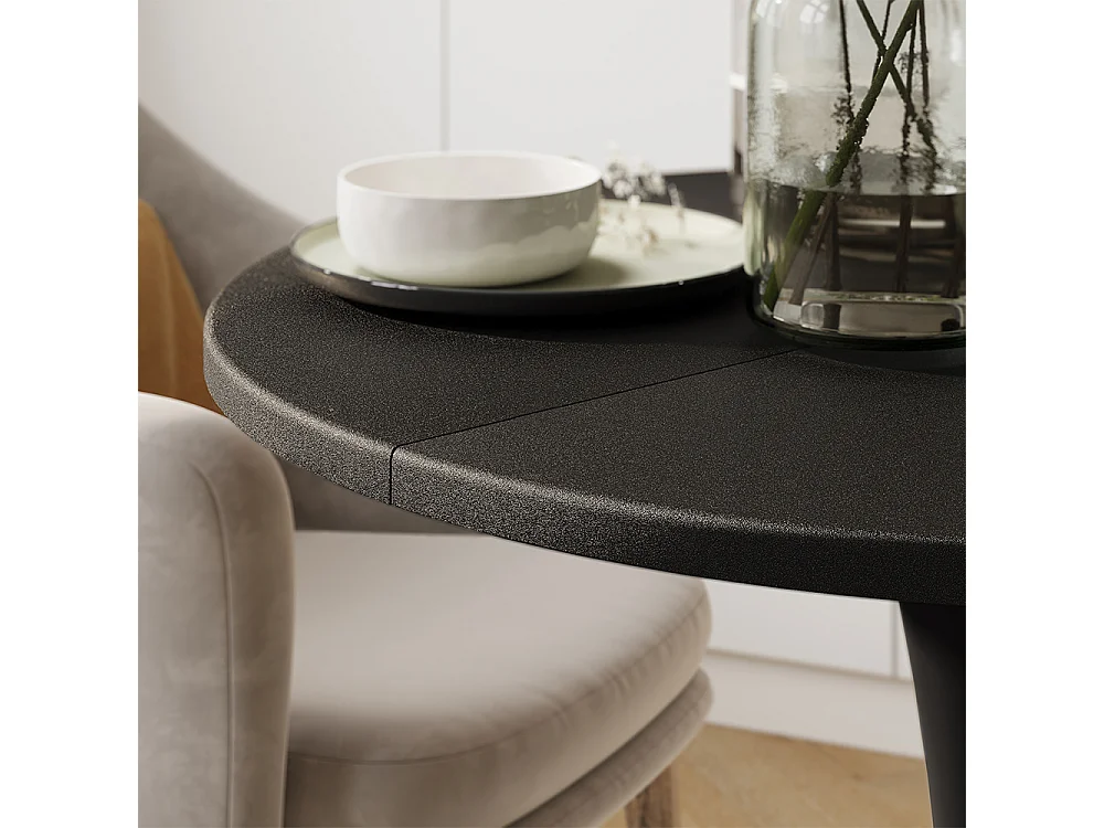 Table à manger noir 60x60x73 carl