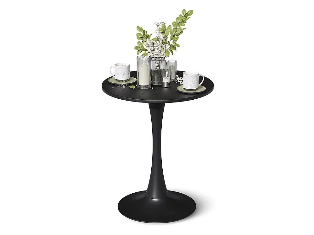 Table à manger noir 60x60x73 carl