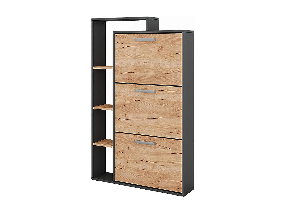 Schuhkipper goldkraft eiche/anthrazit 80x18.2x128.3 orlando
