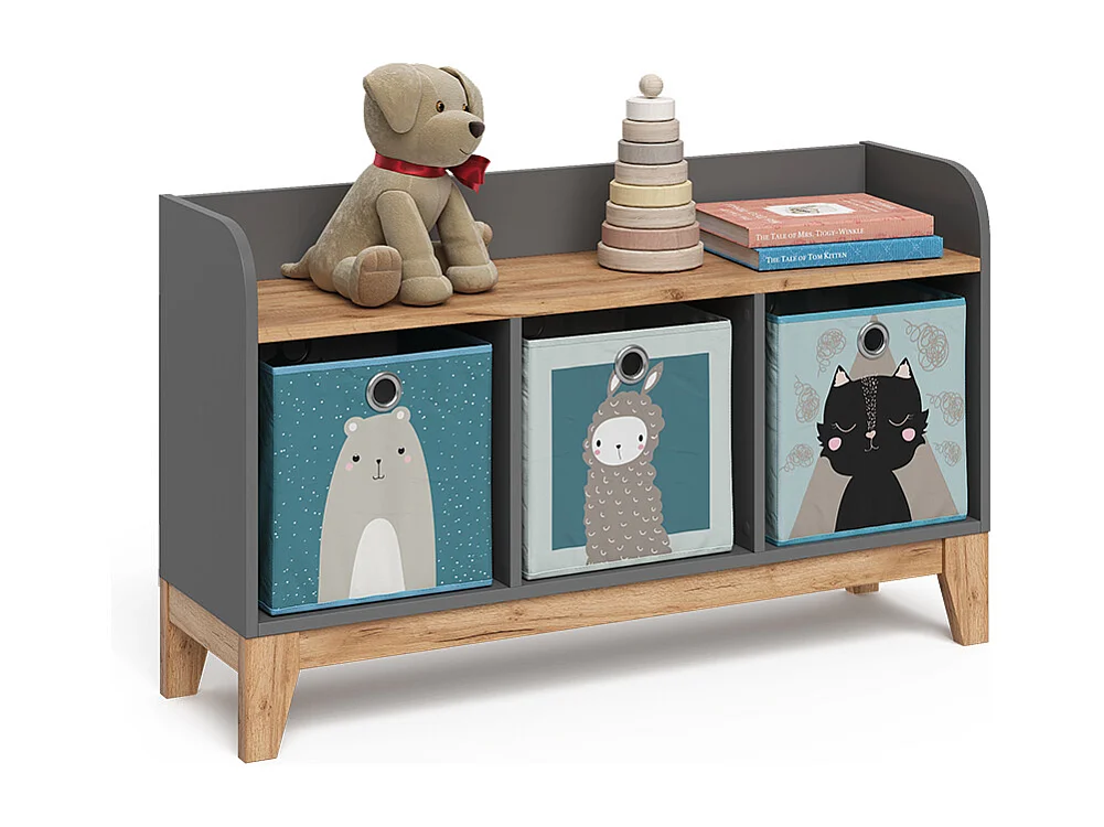 Kindersitzbank grau/artisan 107.2x30.6x63.8 malia